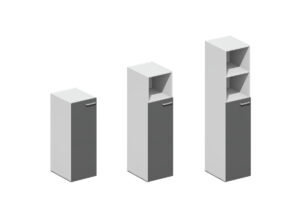 Haken-Librero-Sencillo-con-Puerta-de-3-Niveles-Muebles-de-oficina