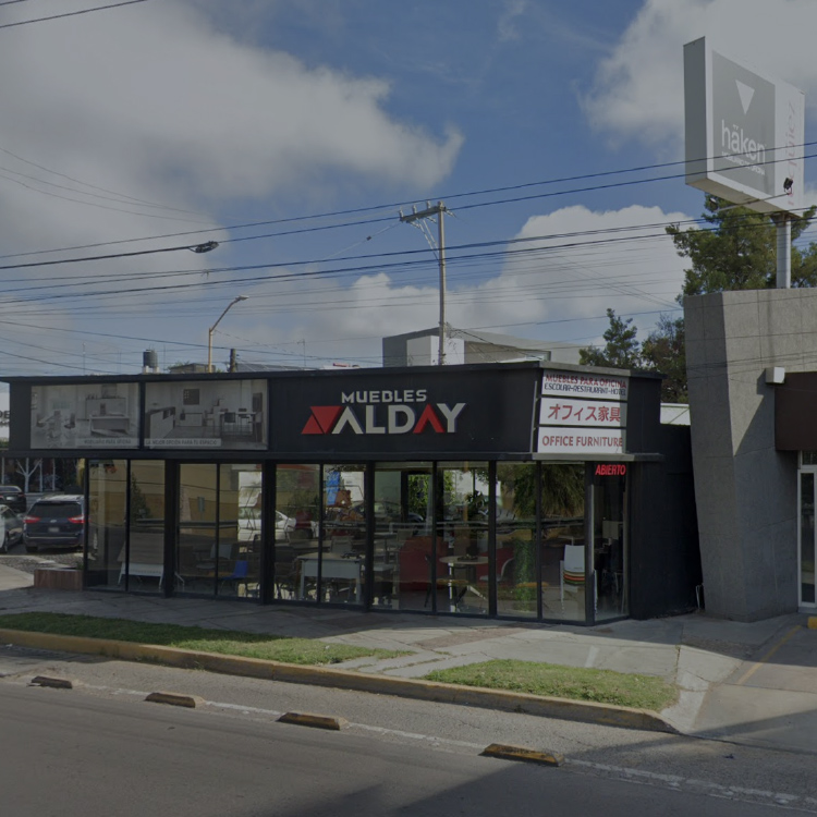 Muebles Alday
 
Avenida Universidad 1305
Los Bosques, C.P. 20120
Aguascalientes, Ags.
44 9914 5150
Ver mapa