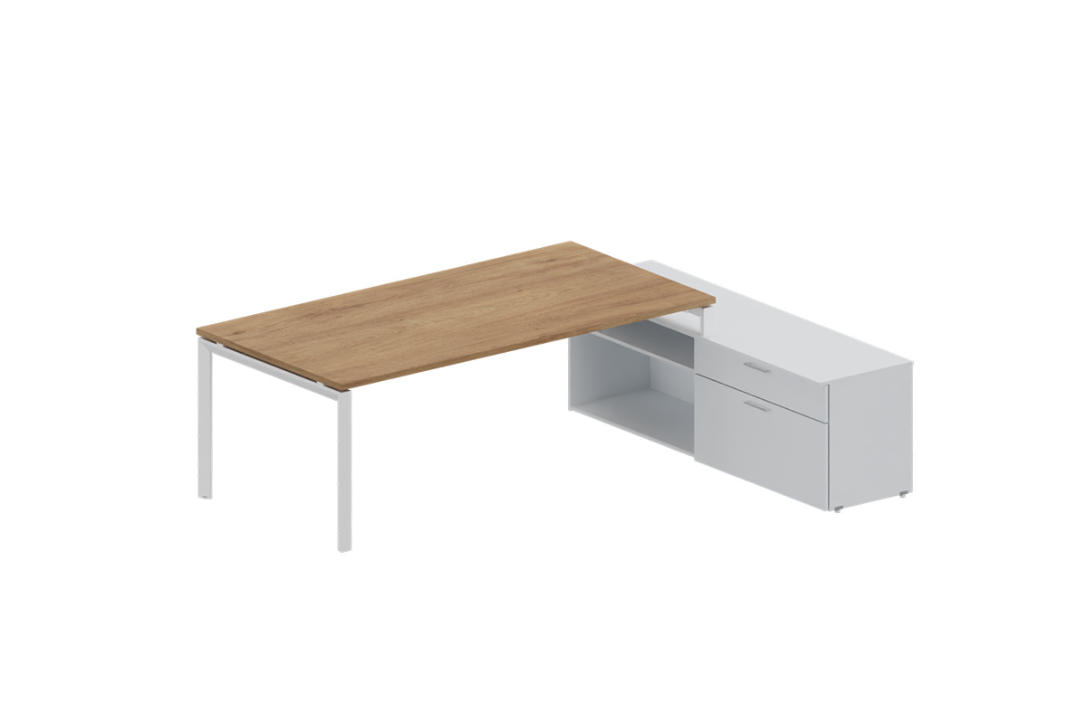 Escritorio sobre Credenza