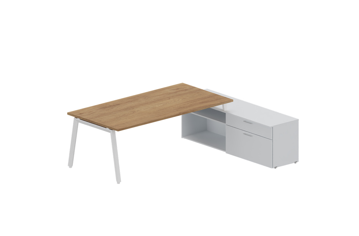 Escritorio sobre Credenza