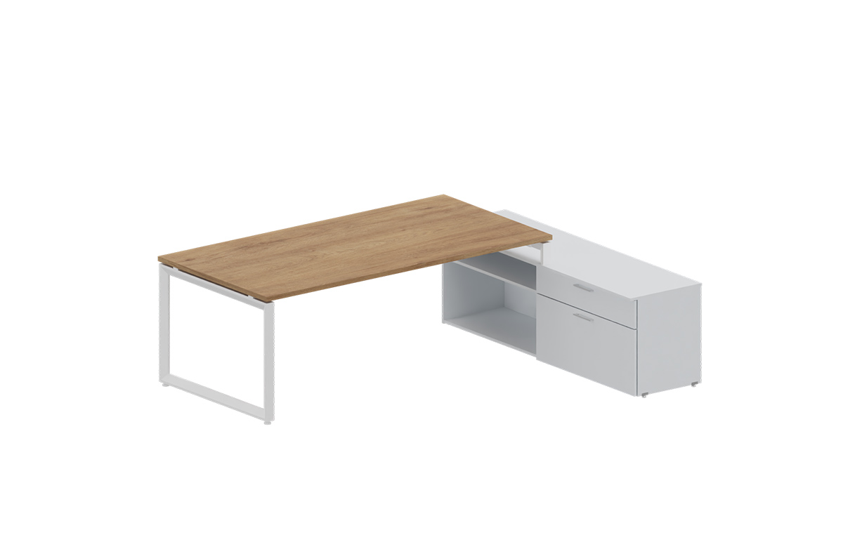 Escritorio sobre Credenza